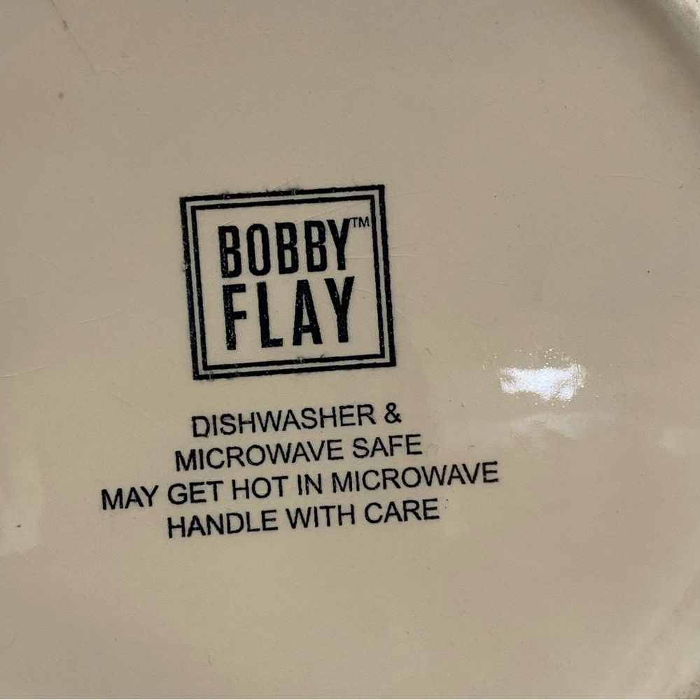 Bobby Flay Seville Red 8" Salad Plates Set of 2 Hand Painted Mediterranean - Picture 3 of 7